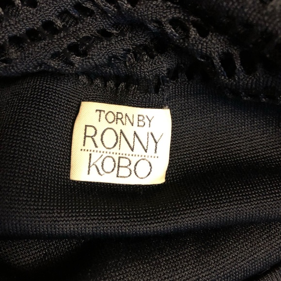 Torn by Ronny Kobo S Mabel black knit dress - Picture 6 of 8
